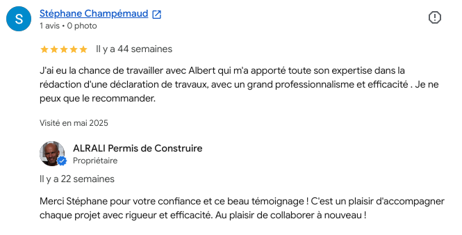 Déclaration préalable pour pose d'un conteneur à usage de stockage, demande d'alignement effectuée pour l'installation en bord de route départementale